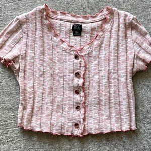 Urban Outfitters BDG Short Sleeve Sweater Cami Cardigan